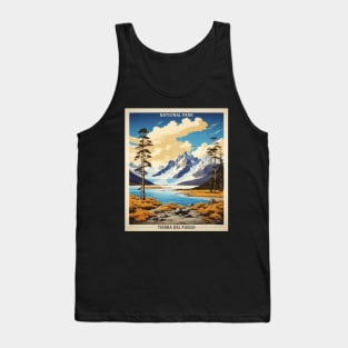 Tierra del Fuego National Park Argentina Vintage Tourism Poster Tank Top